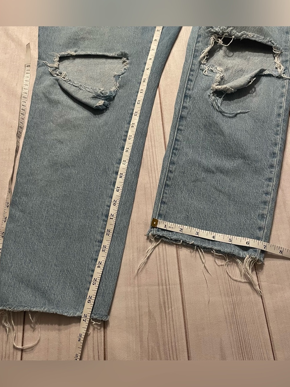 Madewell The Curvy Perfect Vintage Jeans Women’s 31 Blue Light Wash Distressed - Picture 11 of 14